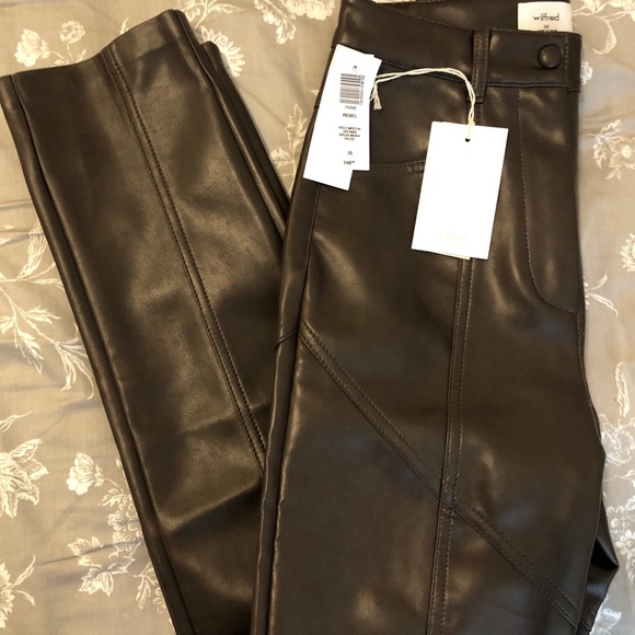 NWT Wilfred Rebel Pant in Rich Mocha Brown - Picture 2 of 3